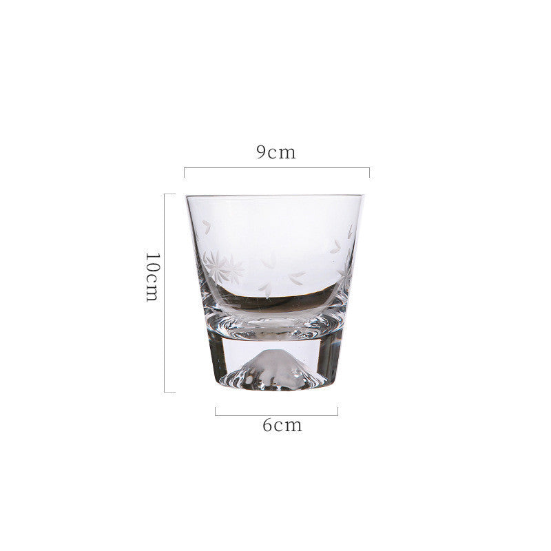 Crystal Glass Transparent Breakfast Milk Home Mountain Cup