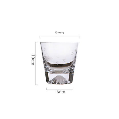 Crystal Glass Transparent Breakfast Milk Home Mountain Cup