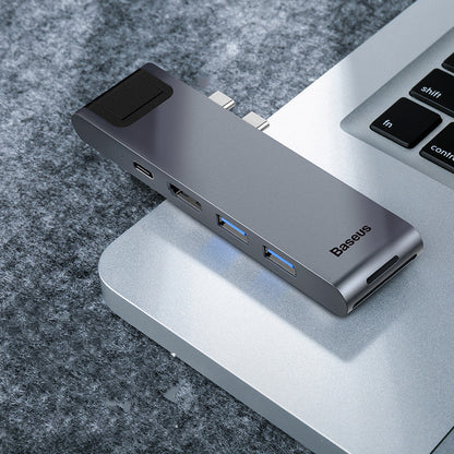 Dual Type-c 7in1 Smart Docking Station