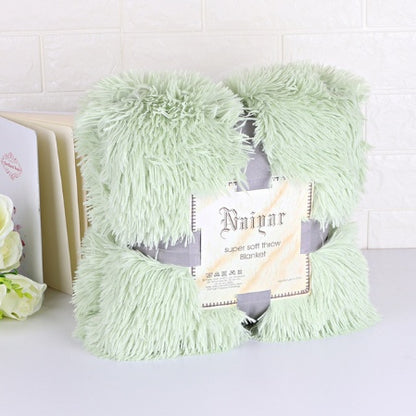 Super Soft Long Shaggy Fuzzy Fur Faux Fur Warm Elegant Cozy With Fluffy Sherpa Throw Blanket winter blankets for beds
