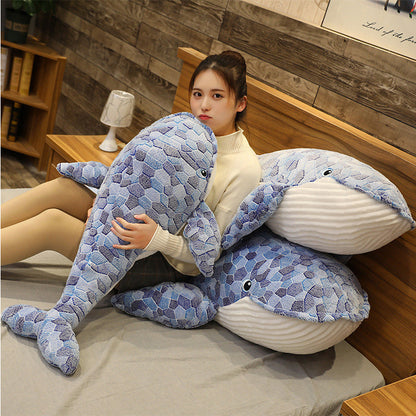 Soft And Comfortable Blue Whale Pillow Plush Toys For Children