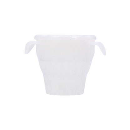 Creative New Silicone Folding Snack Cup Children's Straw Cup Outdoor Play Folding Cup Storage Cup Maternal And Baby Products