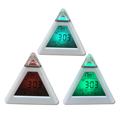 Pyramid Alarm Clock Student Creative Luminous Alarm Clock