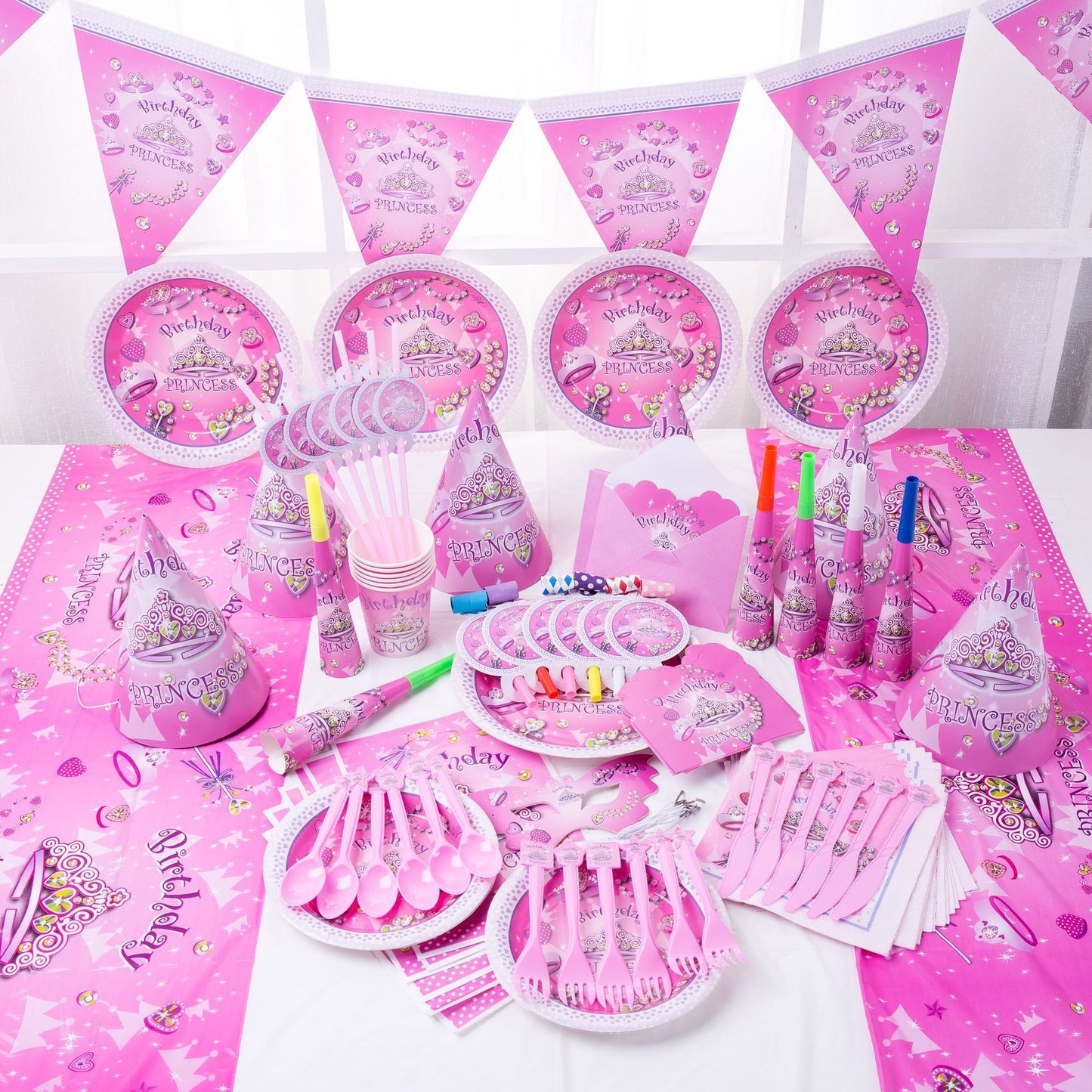 Birthday Party Supplies Birthday Disposable Tableware Dream Girl Theme Suit Prom Decoration Supplies