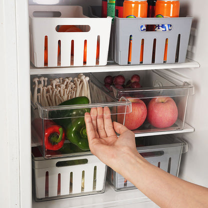 Double Drain Storage Box Kitchen Food Organizing Storage Box