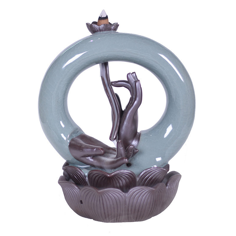 Incense Burner, Buddhist Supplies, Aroma Diffuser, Indoor Household Ceramic Crafts, Ornaments