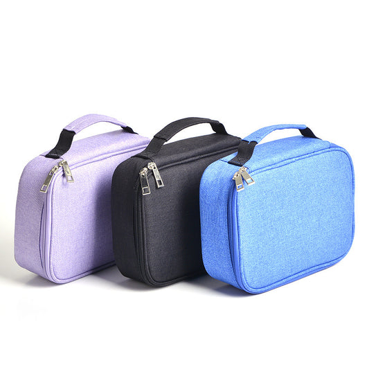 Stationery, Large-capacity Frosted Pencil Case, Zipper Pencil Case, Detachable Stationery Bag