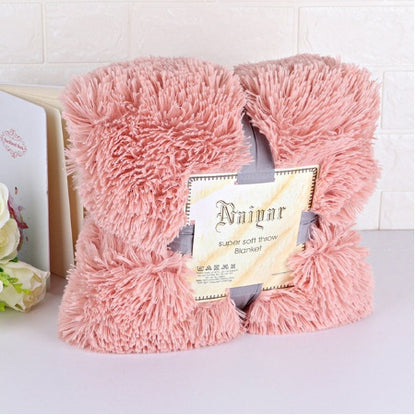 Super Soft Long Shaggy Fuzzy Fur Faux Fur Warm Elegant Cozy With Fluffy Sherpa Throw Blanket winter blankets for beds