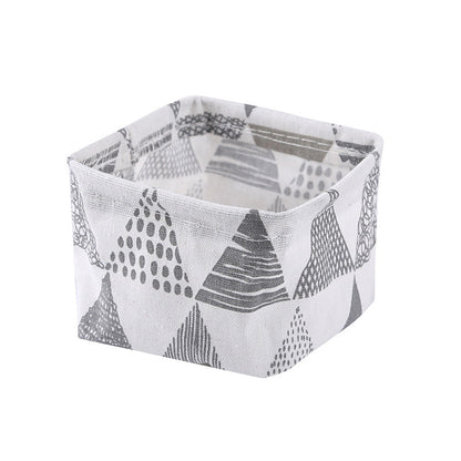 Household fabric storage basket