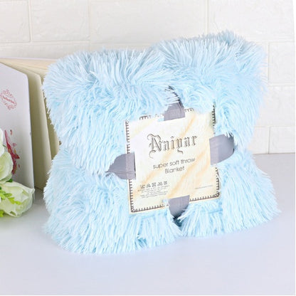 Super Soft Long Shaggy Fuzzy Fur Faux Fur Warm Elegant Cozy With Fluffy Sherpa Throw Blanket winter blankets for beds