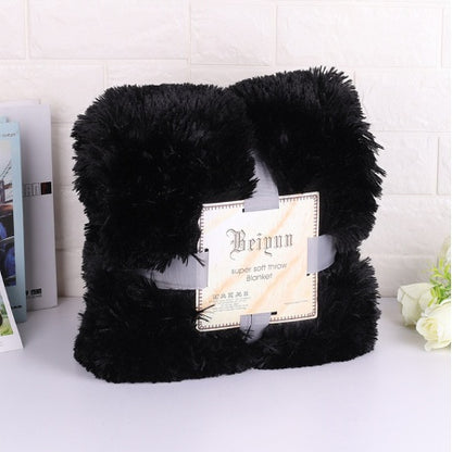Super Soft Long Shaggy Fuzzy Fur Faux Fur Warm Elegant Cozy With Fluffy Sherpa Throw Blanket winter blankets for beds