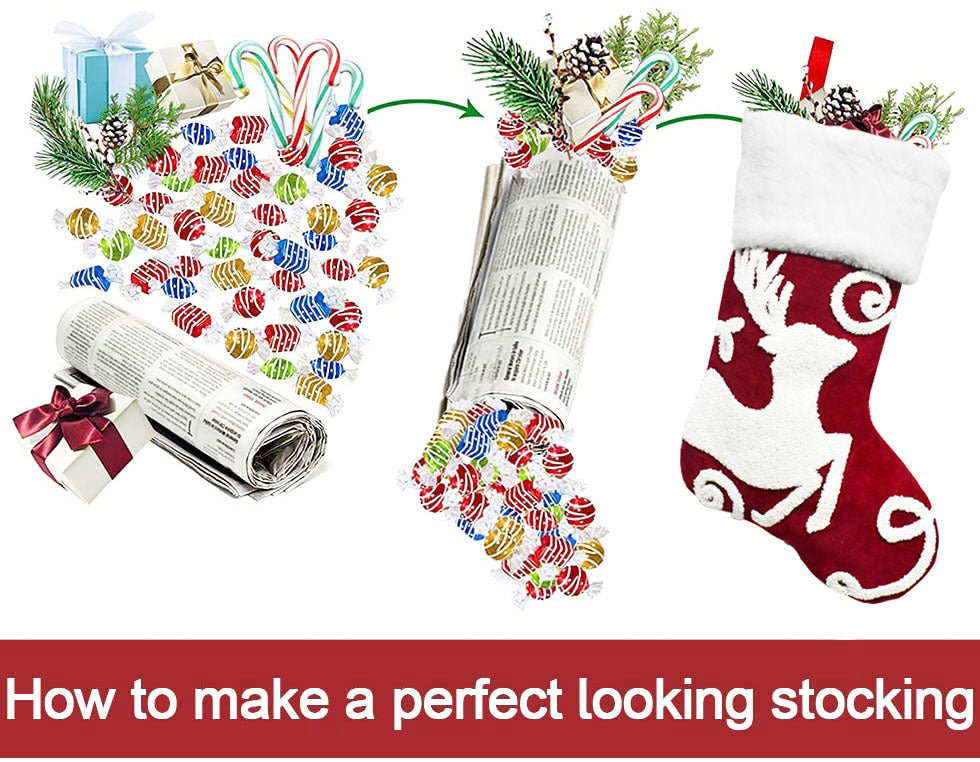 Christmas Gift Decoration Supplies Embroidered Flannel Socks Gift Bag