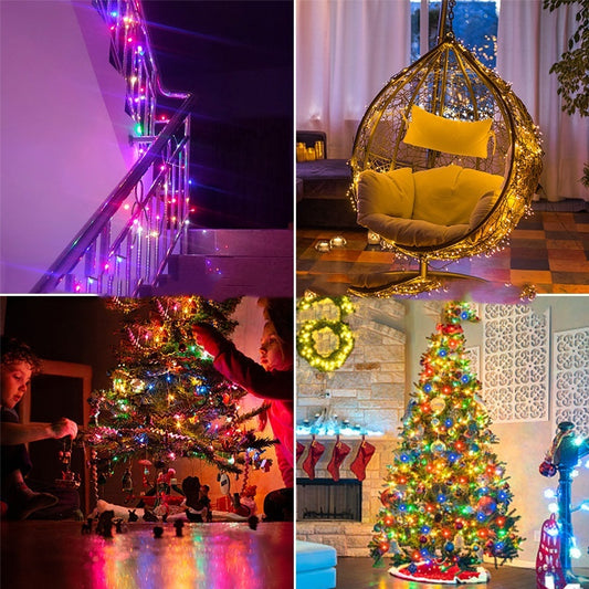 LED Lighting Chain 24v Low Voltage Small Colored Lights 220V110V Starry Sky Star String Christmas Lights Holiday Decorative Light