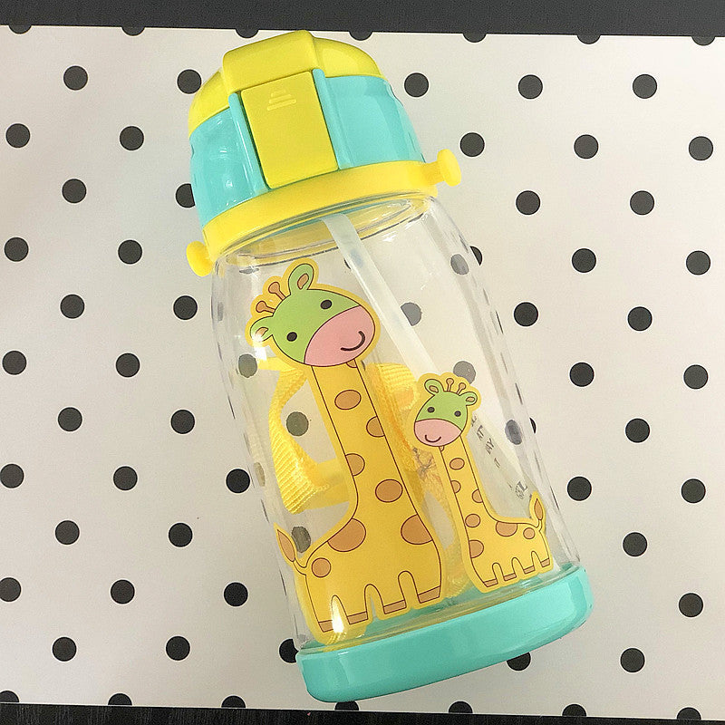 Animal cartoon drinking straw sealed drinking cup