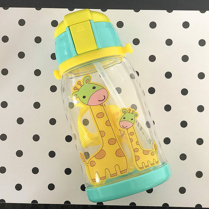 Animal cartoon drinking straw sealed drinking cup