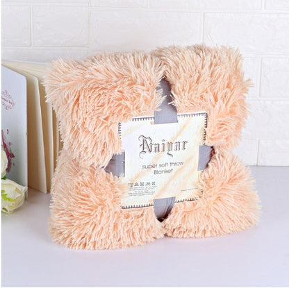 Super Soft Long Shaggy Fuzzy Fur Faux Fur Warm Elegant Cozy With Fluffy Sherpa Throw Blanket winter blankets for beds
