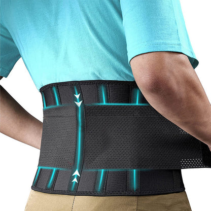 Men's Waist Support Belt Adjustable Lumbar Disc Strain Waist Supporter