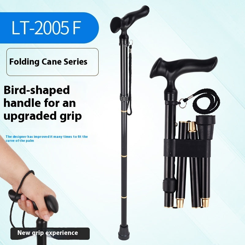 Multifunctional Non-slip Smart Retractable Folding Cane