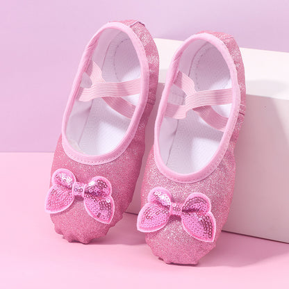 Children's Dance Soft Bottom Training Shoes Kids Ballet Shoes