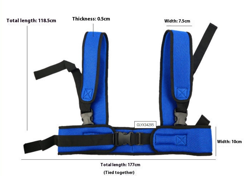 New Wheelchair Waist Girdling Band Mesh Breathable Elderly Wheelchair Anti-fall Azimuth Support Fixed Protecting Band