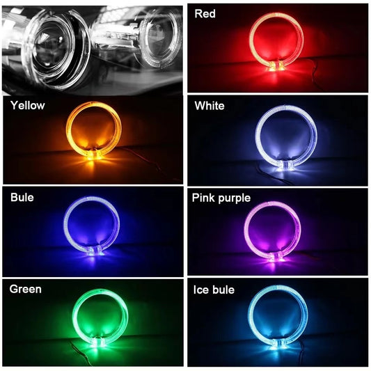 LED Light Guide Angel Eye Automobile Lens Decorative Light