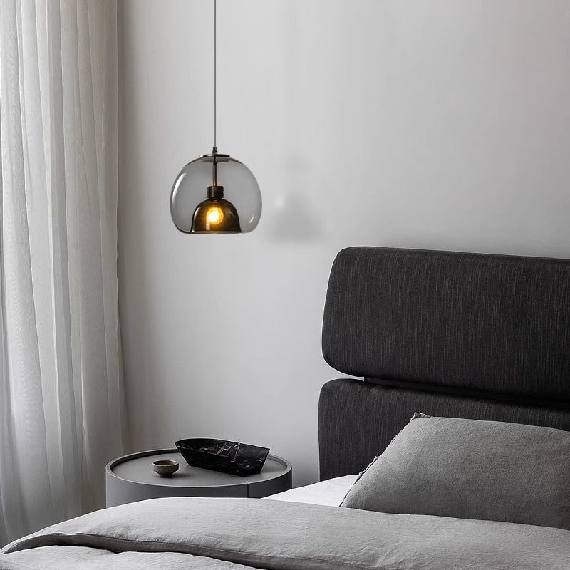 Nordic Creative Restaurant Chandelier Modern Simple Personality Minimalist Bar Small Droplight Three-head Glass Dining Table Lamps
