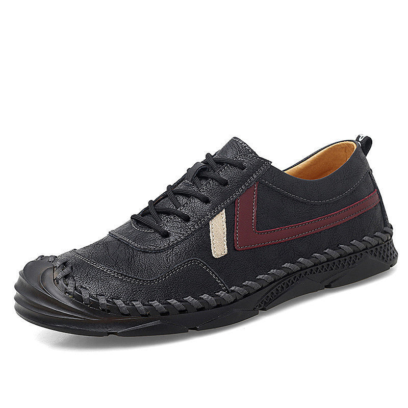 Everyday Casual Beef Tendon Wear Black Trendy Shoes