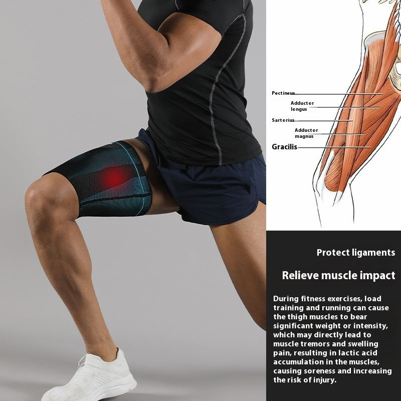 Sports Thigh Supporter Knitted Compression Leg Gaurd Set