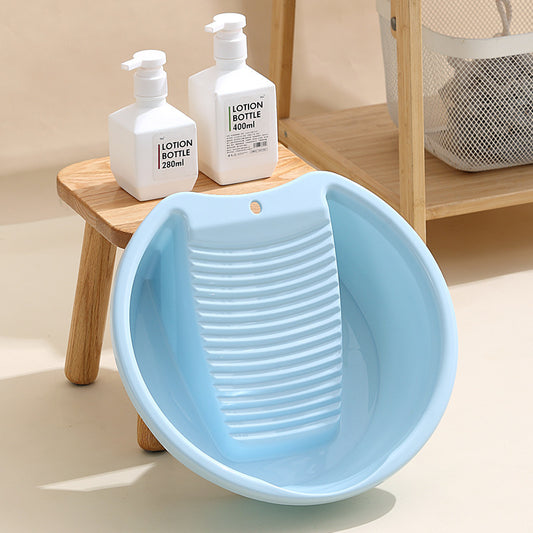 Plain Thickened Laundry Basin Student Household Dormitory Plastic