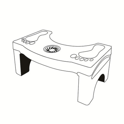 Toilet Stool Foldable Step Stool Plastic Thickened