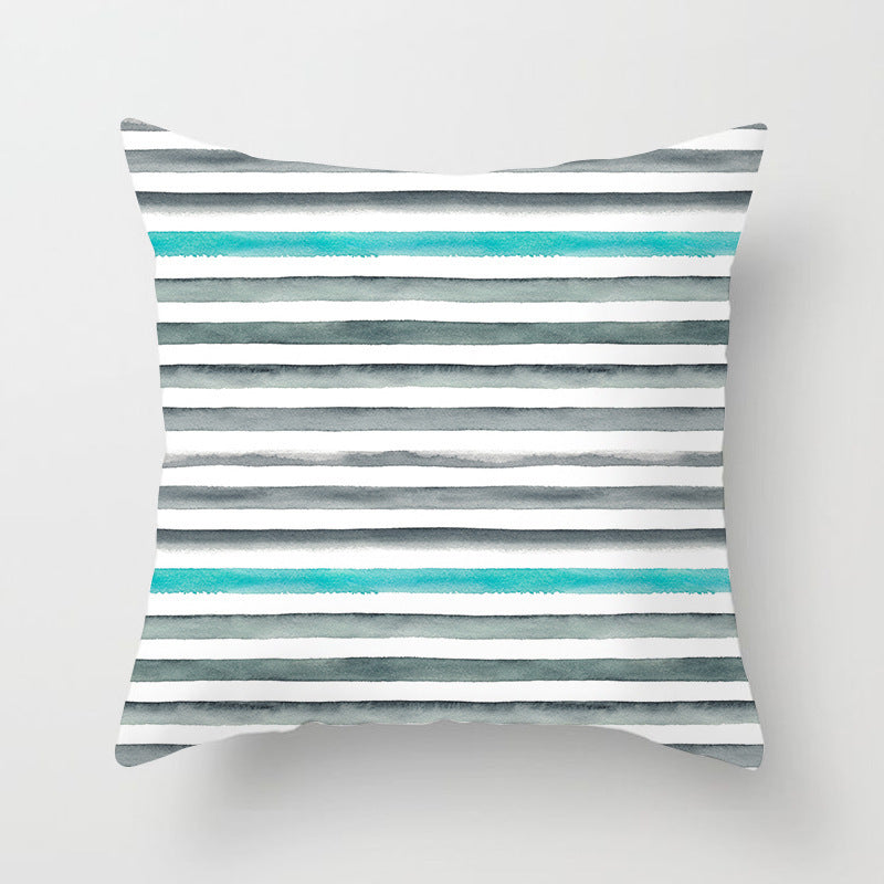 Blue And Green Printed Ins Pillow Cushion Cover Household Supplies Pillow Cover Can Be Set