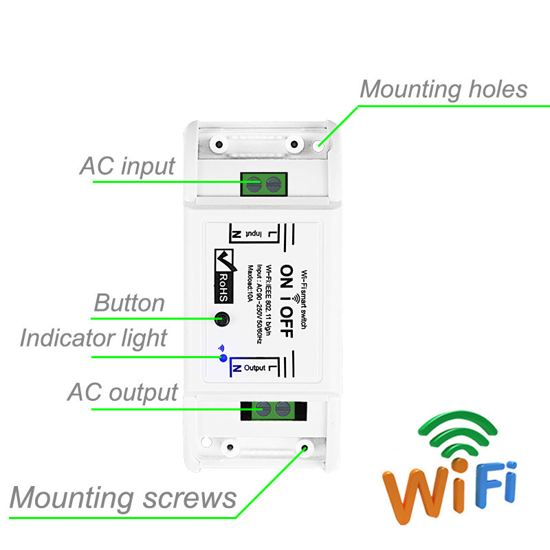 Smart home wifi switch