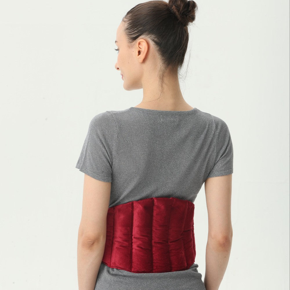 Heating Pad Microwave Waist Supporter Flaxseed Filler Belly Warming Waist Pillow Multifunctional Heating Mat