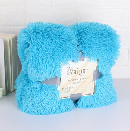 Super Soft Long Shaggy Fuzzy Fur Faux Fur Warm Elegant Cozy With Fluffy Sherpa Throw Blanket winter blankets for beds
