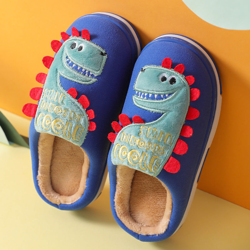 Indoor Home Slippers Boys Girls Winter Anti-slip Shoes Kids Slippers