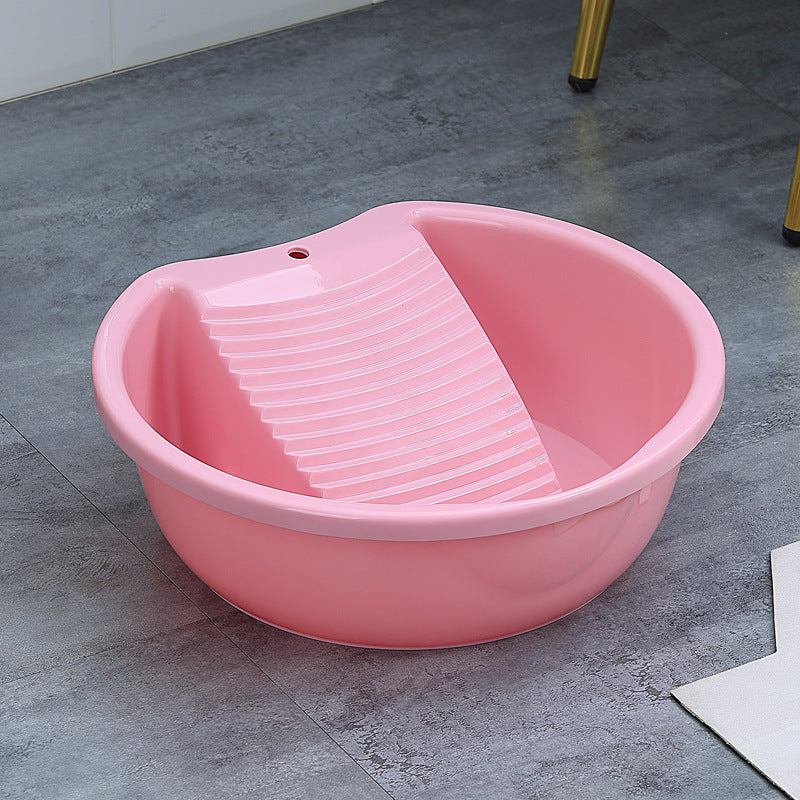 Plain Thickened Laundry Basin Student Household Dormitory Plastic