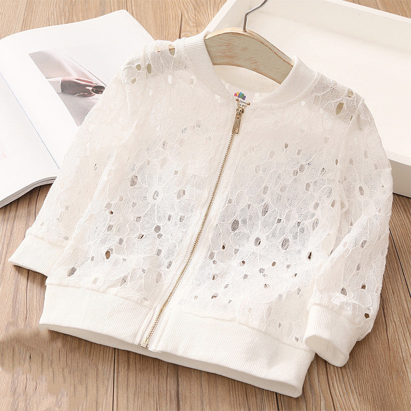 Girls' Clothing Children's Solid Color Sun Protection Jacket