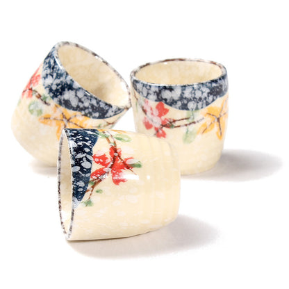 Japanese Style Hand Drawn Ceramic Wine Cup Wine Set