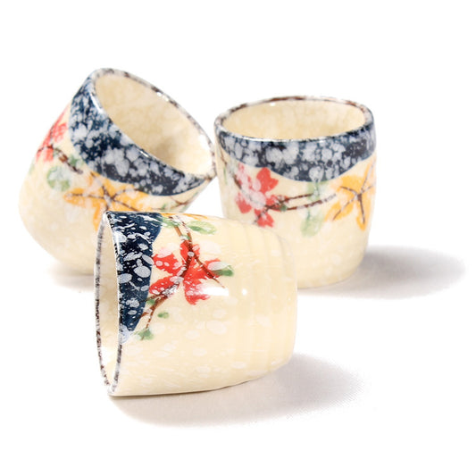 Japanese Style Hand Drawn Ceramic Wine Cup Wine Set