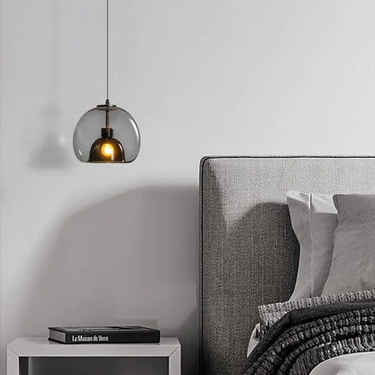 Nordic Creative Restaurant Chandelier Modern Simple Personality Minimalist Bar Small Droplight Three-head Glass Dining Table Lamps