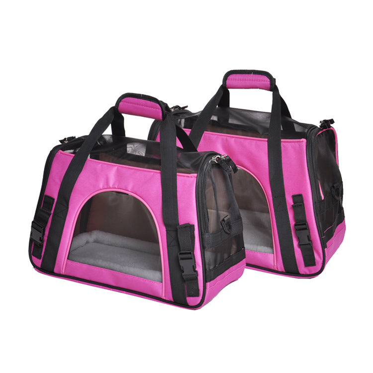 Portable Breathable Solid Color Travel Bag Pet Bag