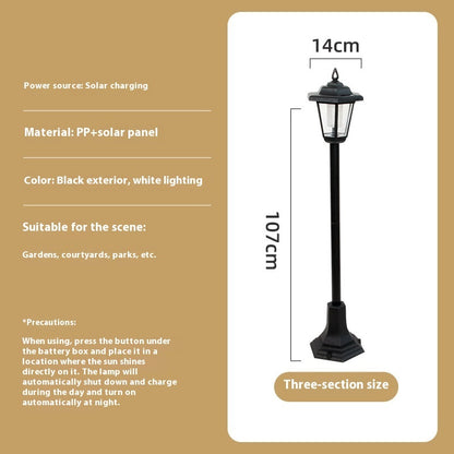 Solar Garden Lamp Lighting Ornamental Floor Outlet Hexagonal Lamp Outdoor Lawn Lamp Garden Landscape