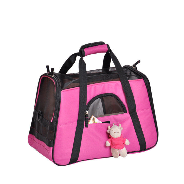 Portable Breathable Solid Color Travel Bag Pet Bag