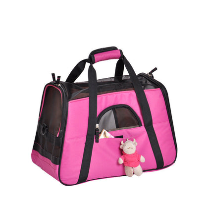 Portable Breathable Solid Color Travel Bag Pet Bag
