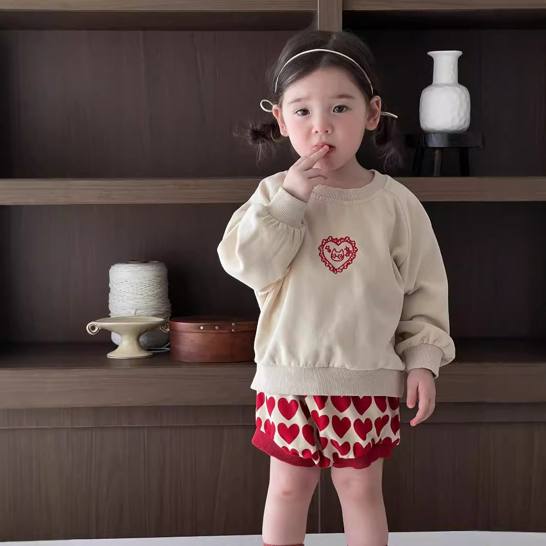 Baby Sweater Two-piece Korean Children's Clothing Children's Autumn Clothing