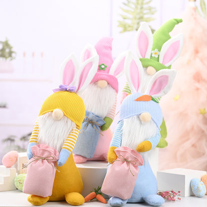 Knitted Dwarf Doll Fairy Figure Ornament Home Decoration Supplies