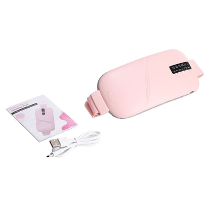 Compress Stomach Heating Pad Vibration Massage Stomach Heating Belt Waist Supporter