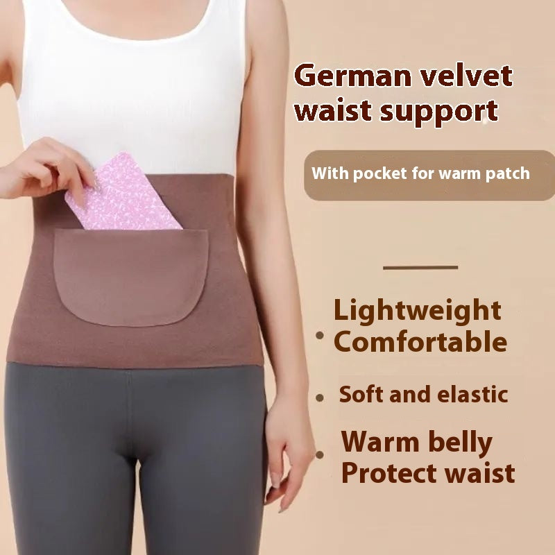 Double Pocket Cold-proof Confinement Waist Supporter Warm Belly Stomach Protection
