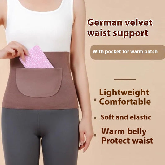 Double Pocket Cold-proof Confinement Waist Supporter Warm Belly Stomach Protection