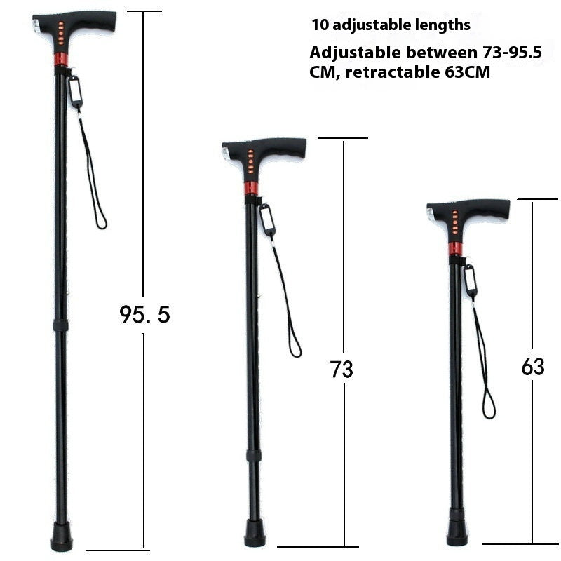 Smart Crutches Multi-function Radio Cane Lighting
